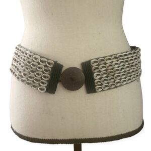 Vintage Papua New Guinea Cowrie Shell Bead Belt